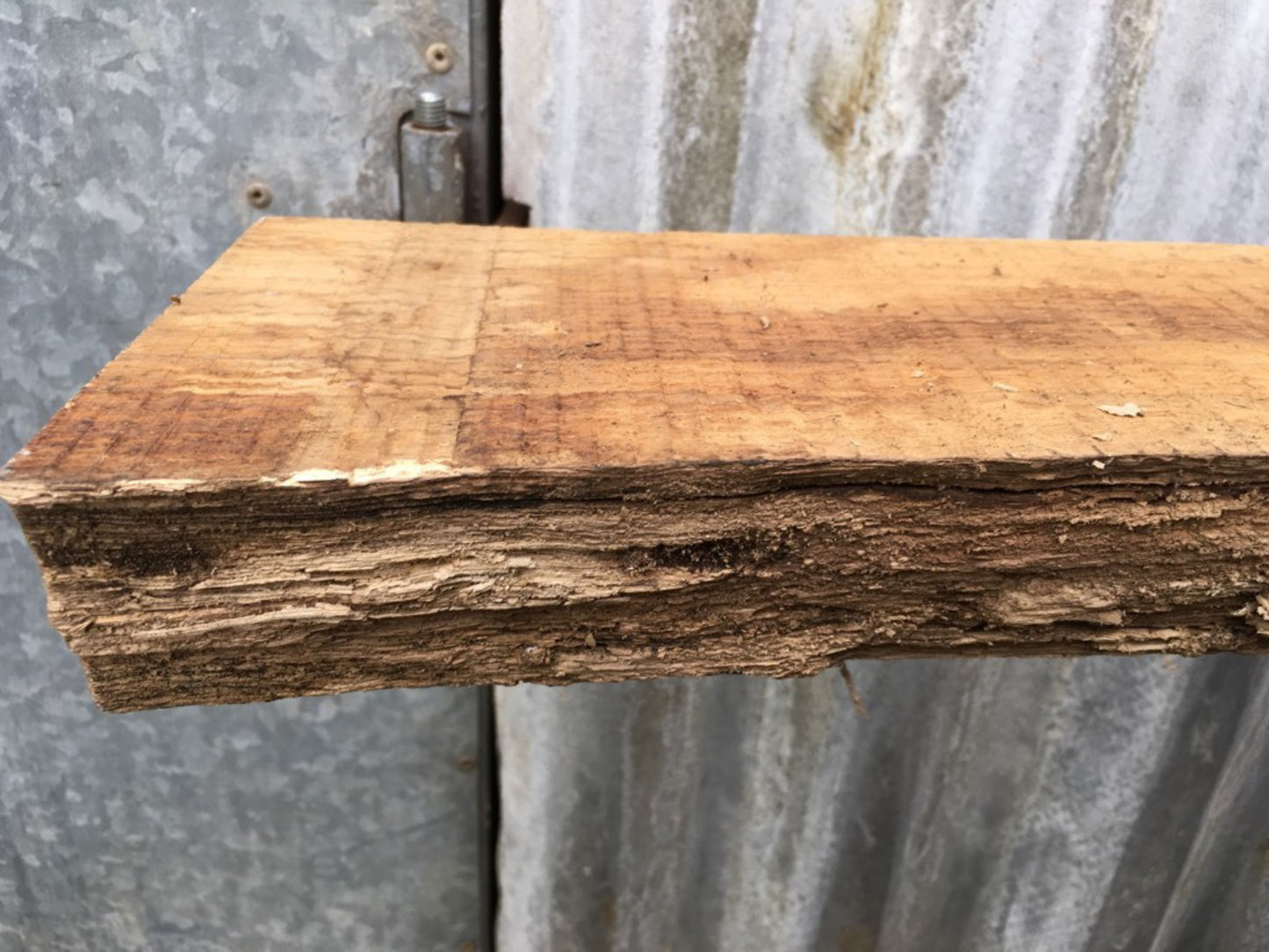 3ft 5 1/2" Or 1.06m Long Reclaimed Lovely Old Oak Hardwood Mantle Shelf