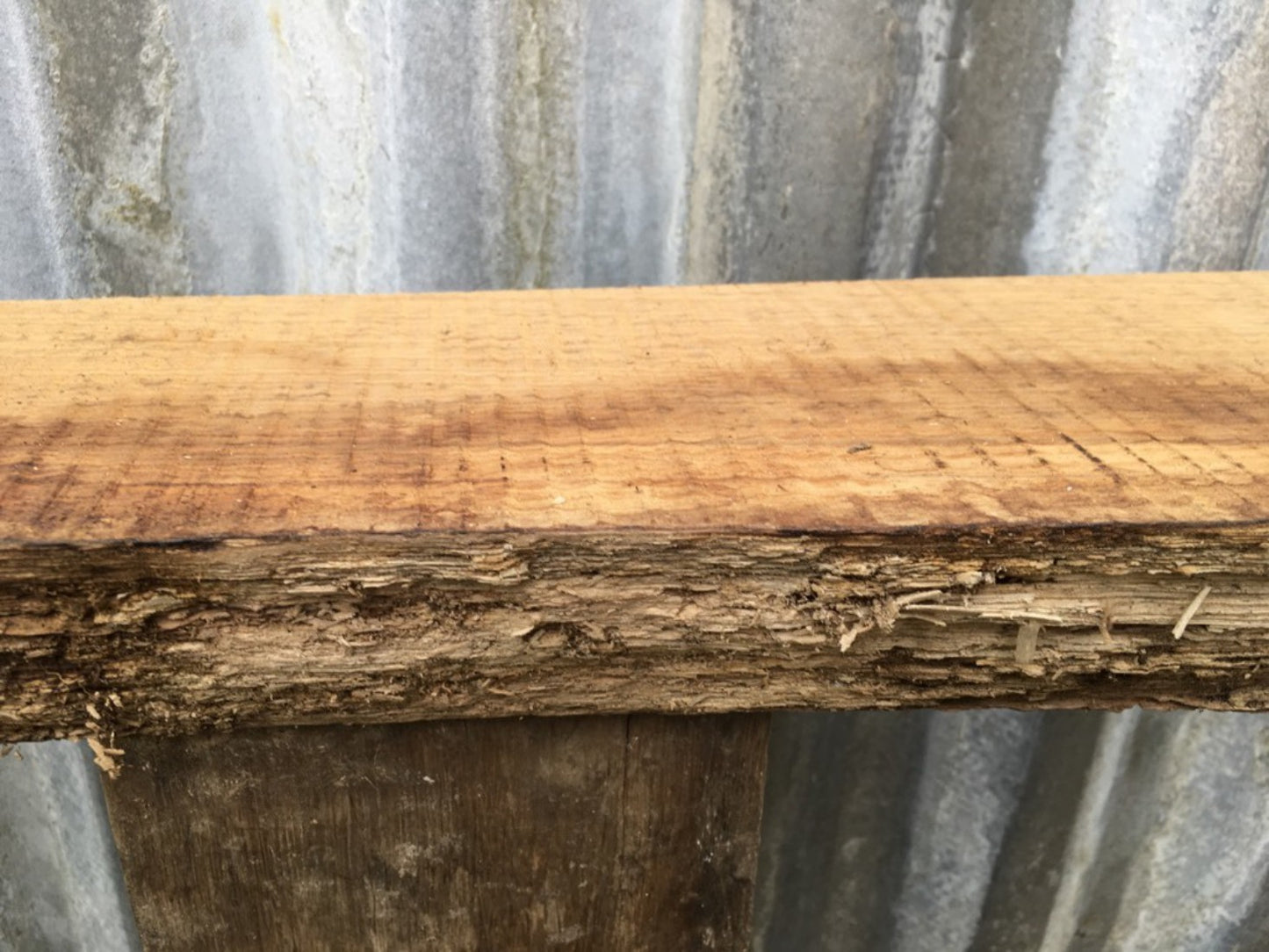 3ft 5 1/2" Or 1.06m Long Reclaimed Lovely Old Oak Hardwood Mantle Shelf