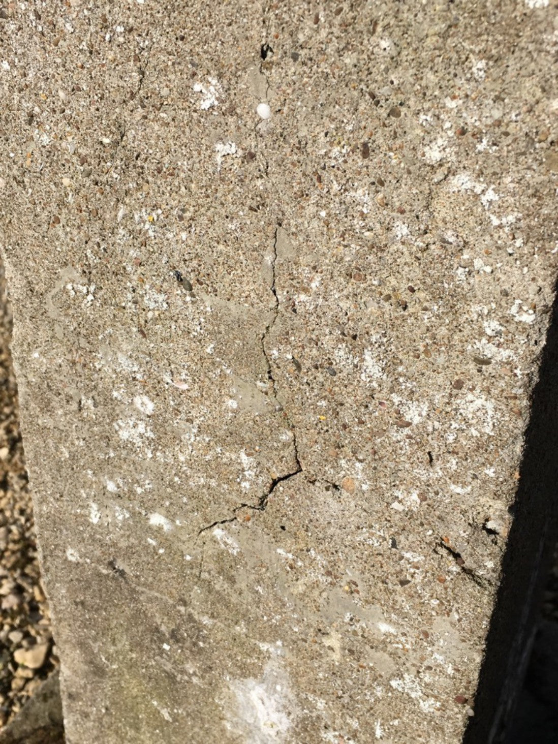 Salvaged Old Concrete 2’9” Tall Weathered Square Bird Bath