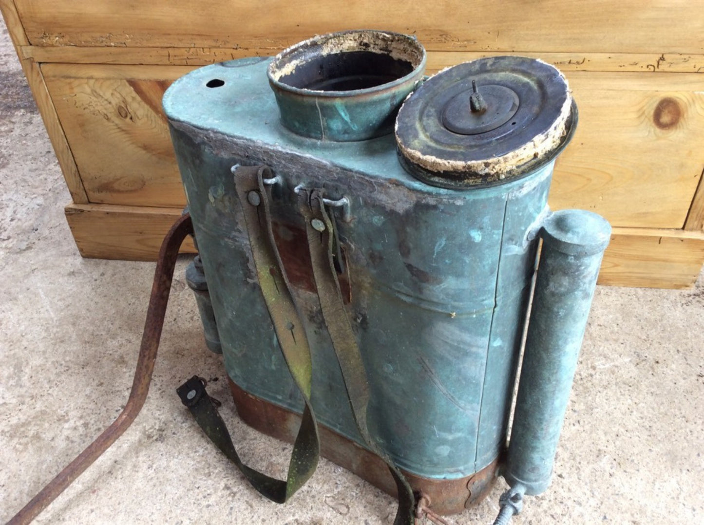 Interesting Old Copper Abol Backpack Knapsack Sprayer 1960s 1970s Sold As Seen