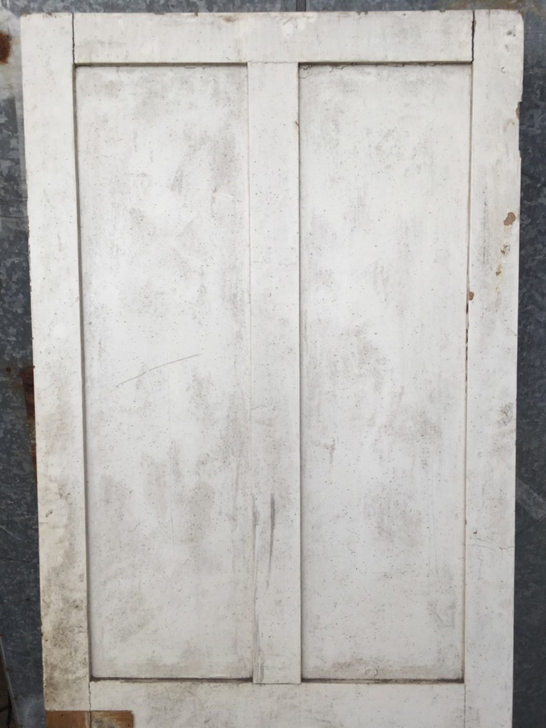 31 3/4”x79 1/4” Victorian Painted Pine Four Panel 2 Over 2 Internal Door