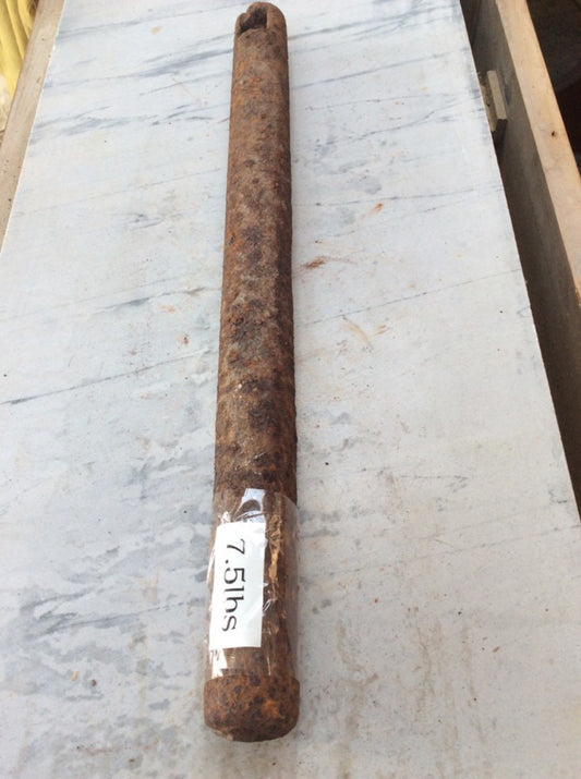 Salvaged Victorian Cast Iron Solid Round Window Sash Weight 7 1/2lbs