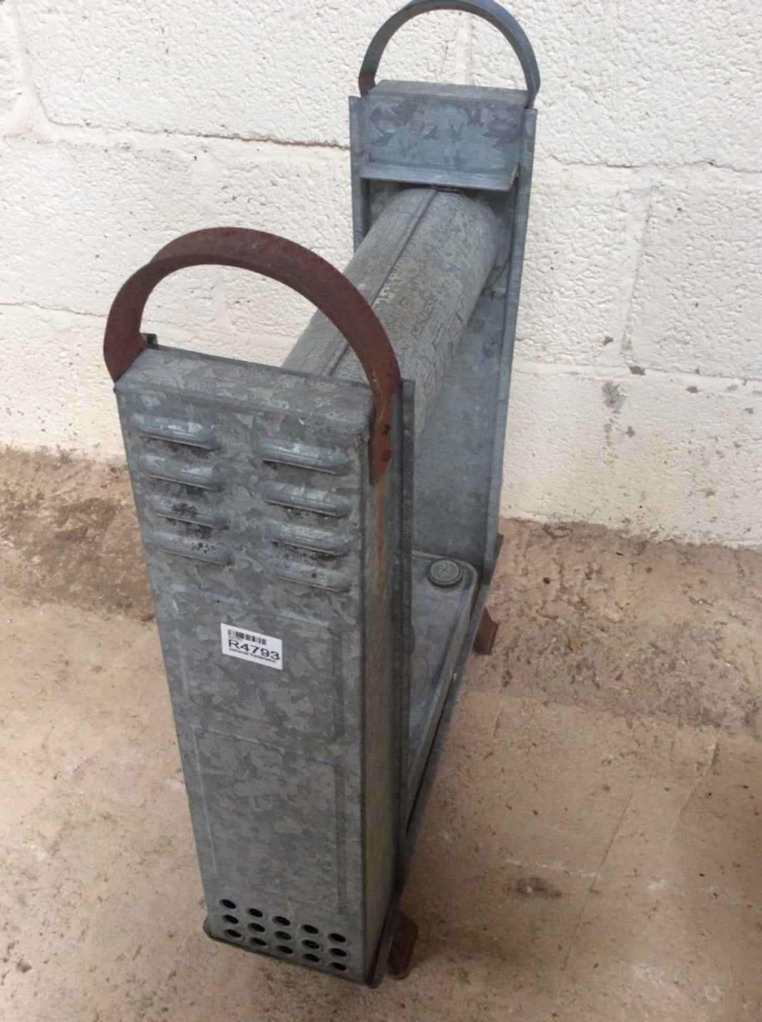 Reclaimed Old Galvanised Eltex Single Burner Green House Heater For Spares