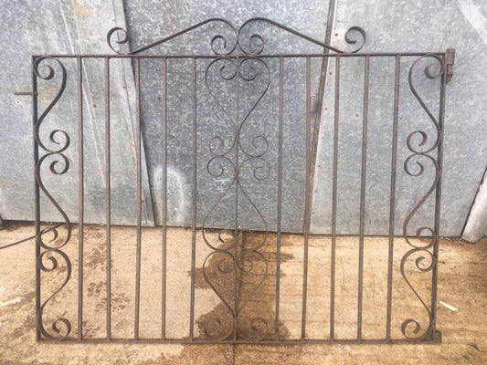 Salvaged Old Steel 4’8” Garden Metal Single Entrance Gate