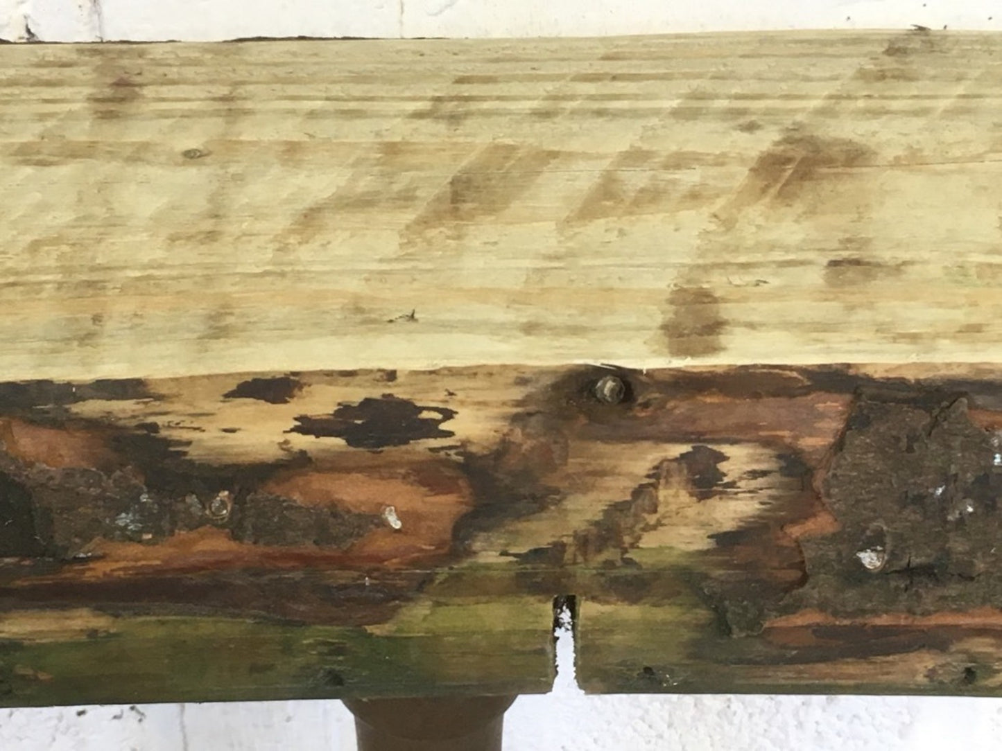 86.5cm Old Solid Pine Beam Waney Edge Rustic Post Fireplace Over Mantle Lintel