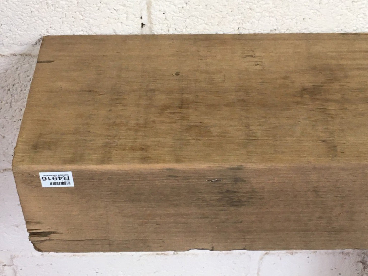 4ft 1 3/8" Or 1.26m By 9 3/4” By 6” Length Reclaimed Old Chunky Pine Beam