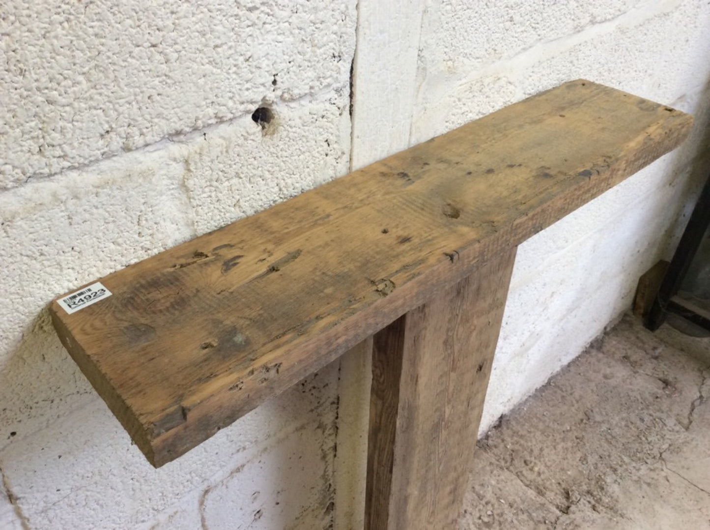 2ft 6 1/8" Or 76.6cm Long X 6 7/8” Old Reclaimed Rustic Pine Mantel Shelf