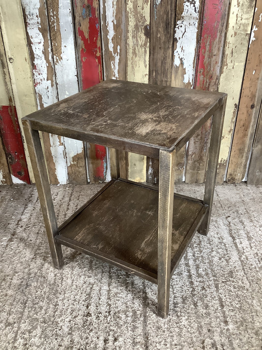 Oak & Beech 19” Square Side Bedside Table 1930’s Style