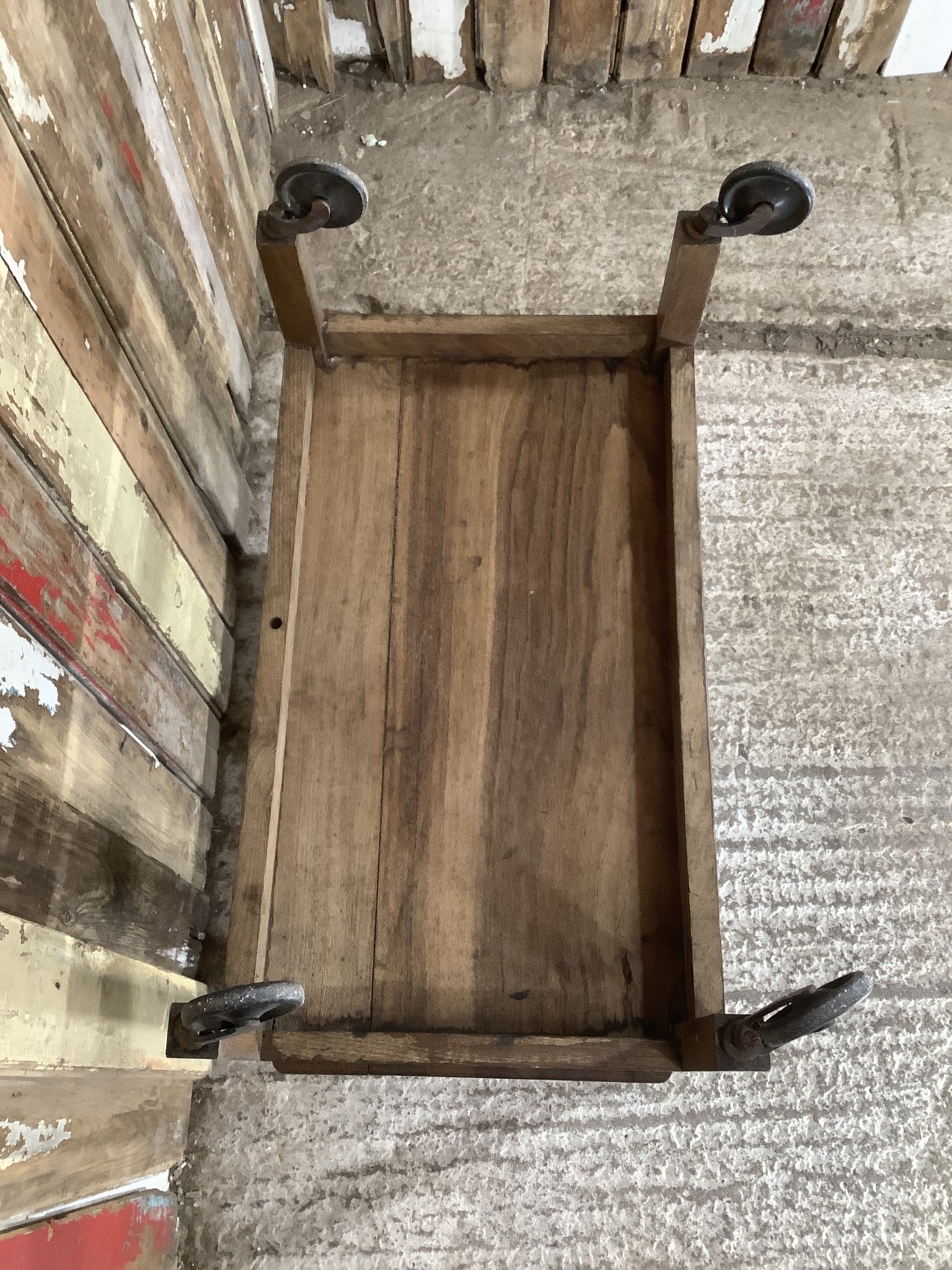 Useful Oak 2’4” Hostess Trolly Side Table 1930’s Style