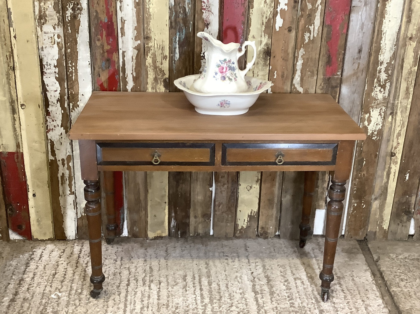 Victorian Pine & Mahogany Dressing Table Wood