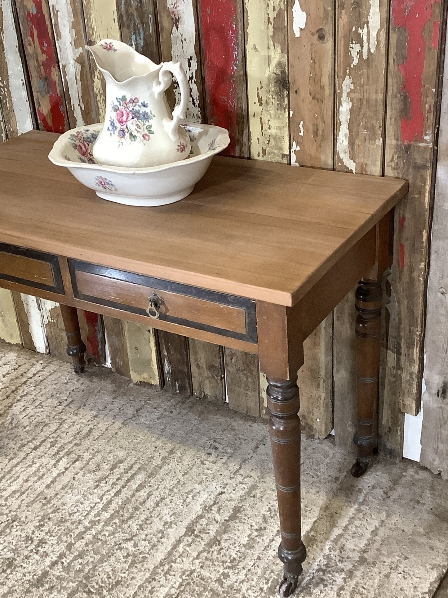 Victorian Pine & Mahogany Dressing Table Wood