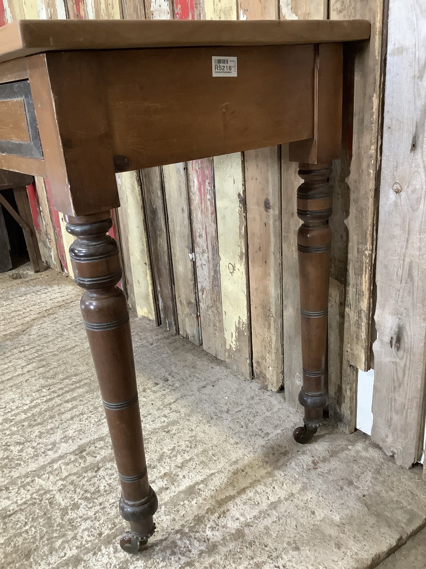 Victorian Pine & Mahogany Dressing Table Wood