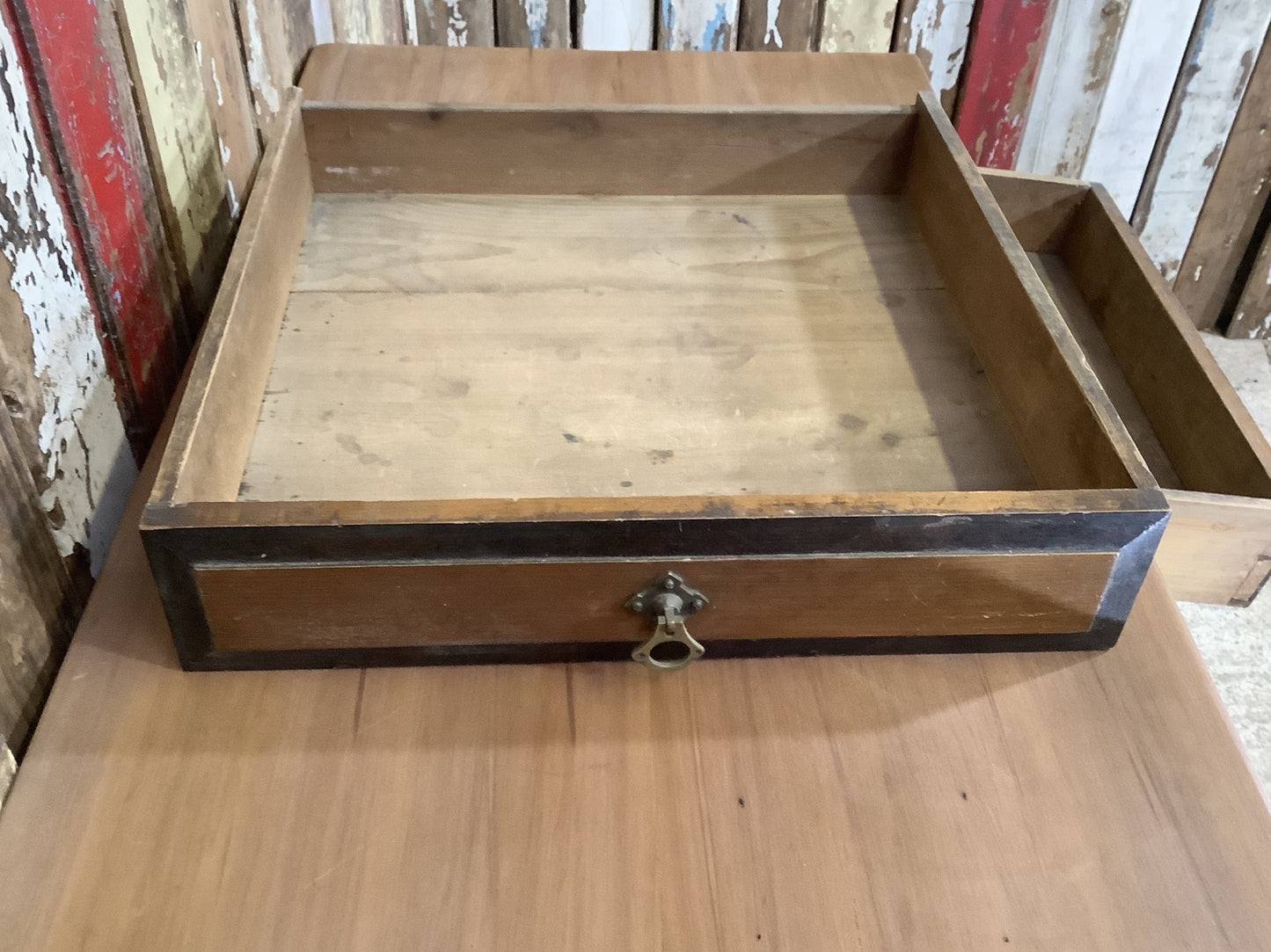 Victorian Pine & Mahogany Dressing Table Wood