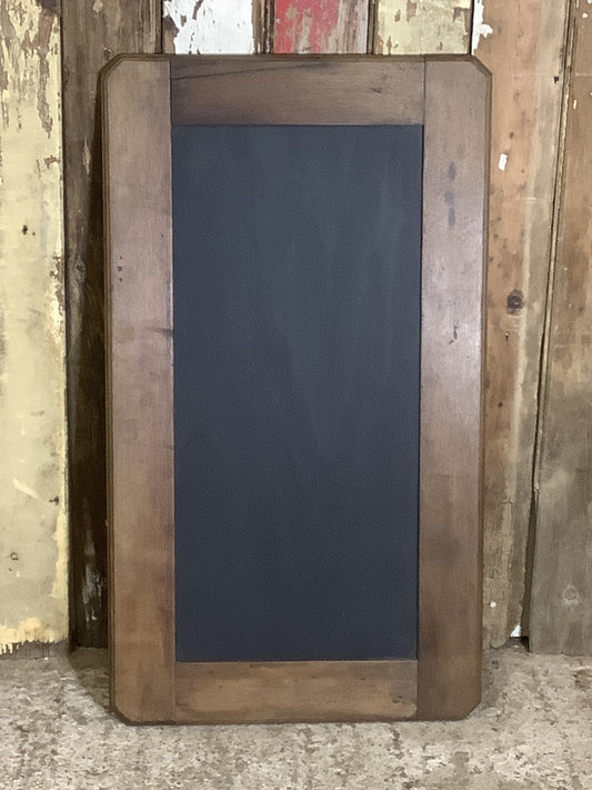 2'5"Hx1'5"W Old Mahogany Mirror Frame Turned To a Blackboard Noticeboard