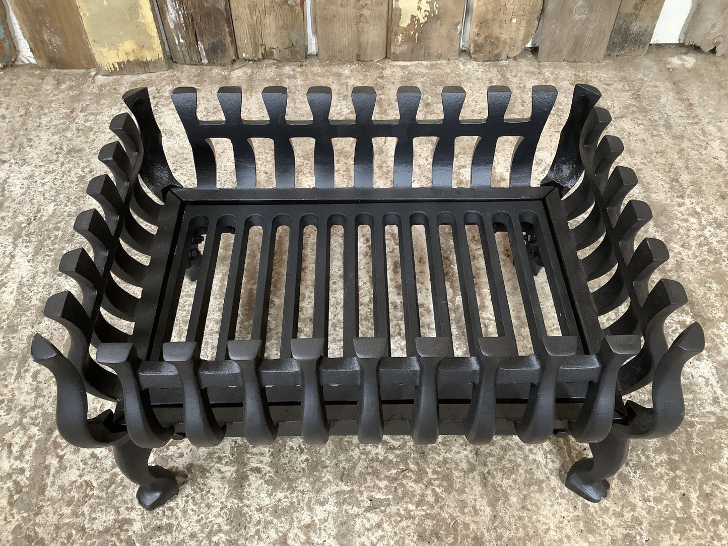 New Stovax Cast Iron Spanish Fire Basket Grate Black 9"Hx1'5"W