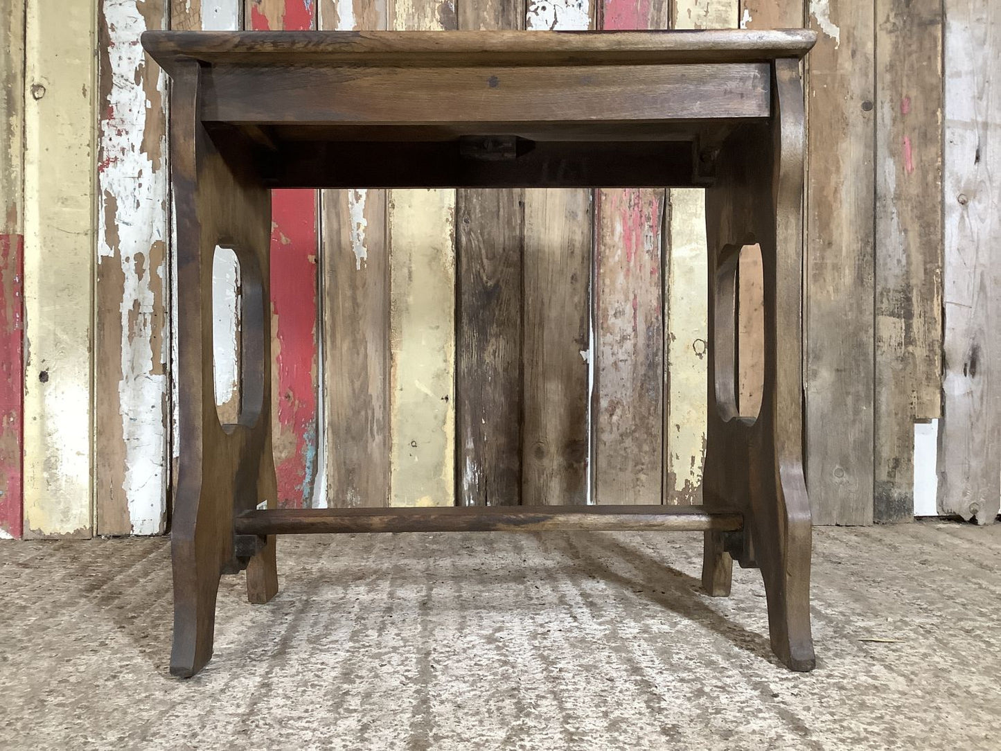 Lovely 1930s Edwardian Oak Piano Stool