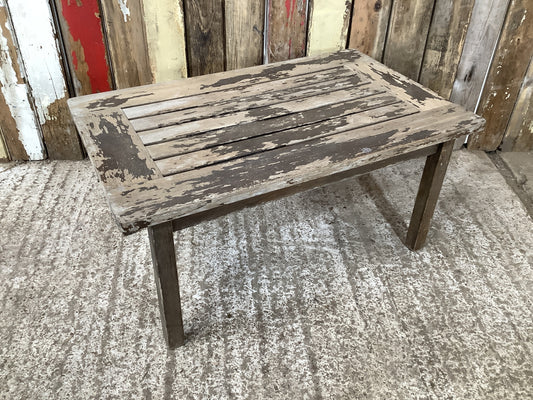 Small Sanded Back Hardwood Garden Table 2'5"Lx1'6"W