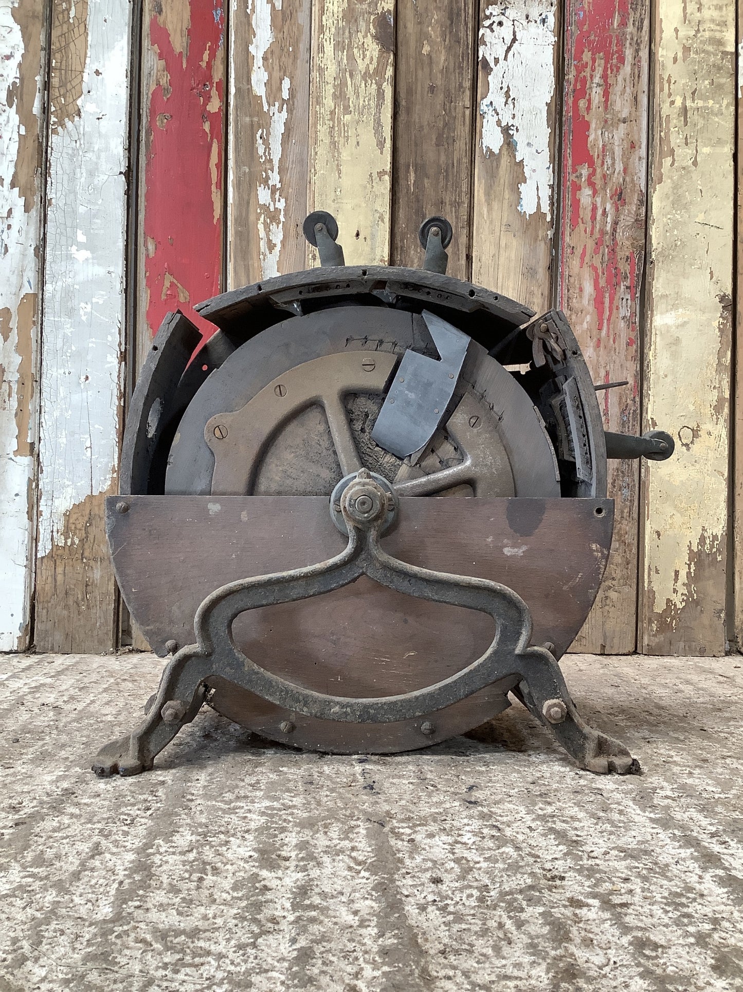 Vintage Old Cast Iron & Pine Knife Sharpener (Spares & Repairs)