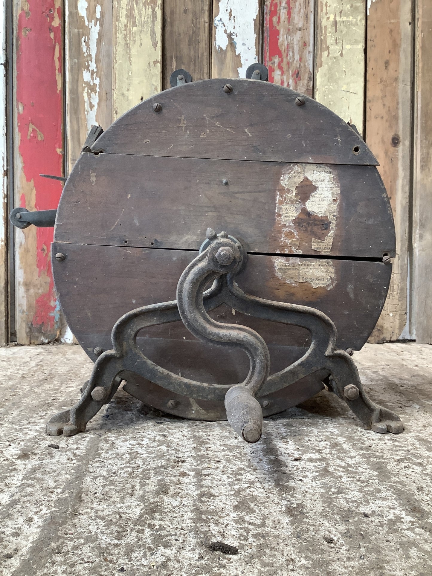 Vintage Old Cast Iron & Pine Knife Sharpener (Spares & Repairs)