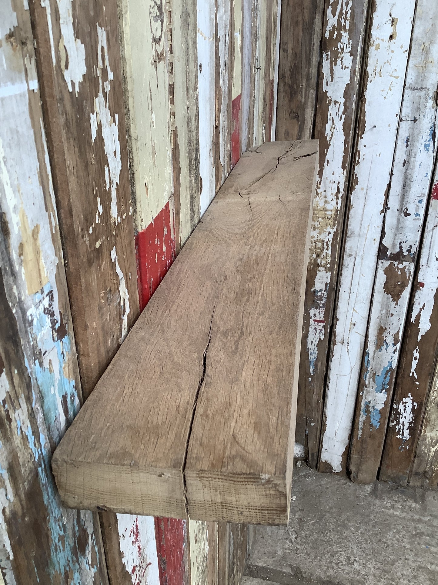 Reclaimed Solid English Oak Floating Shelf Plank