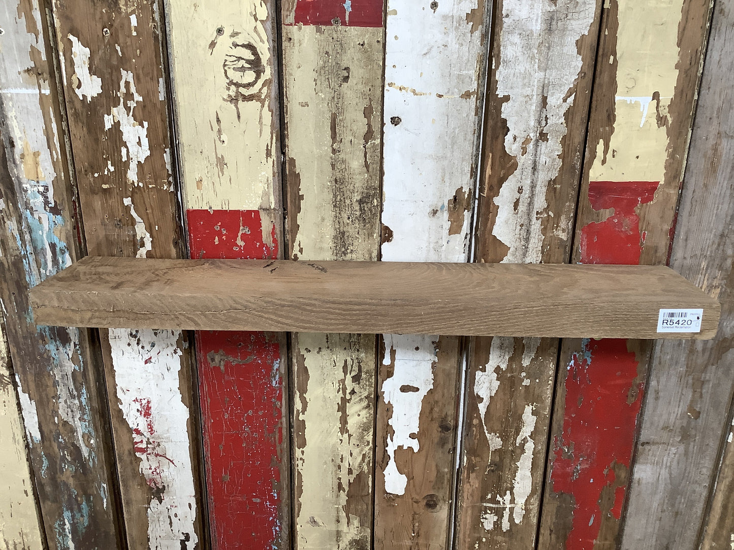 Reclaimed Solid English Oak Floating Shelf Plank