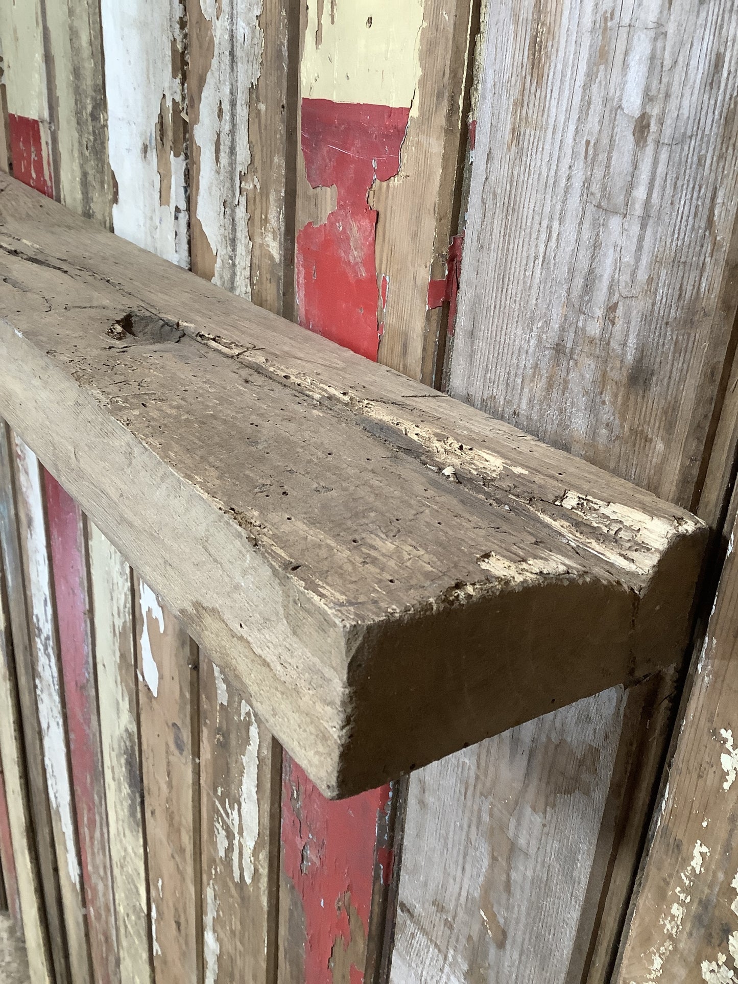 Reclaimed Rustic Solid English Oak Floating Shelf Plank