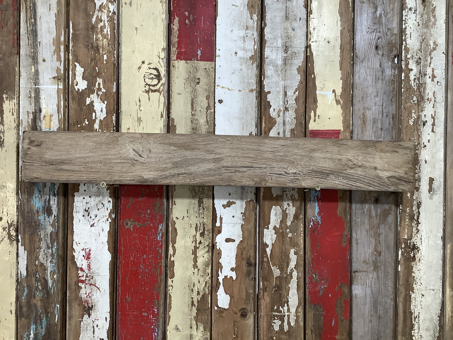 Reclaimed Rustic Solid English Oak Floating Shelf Plank