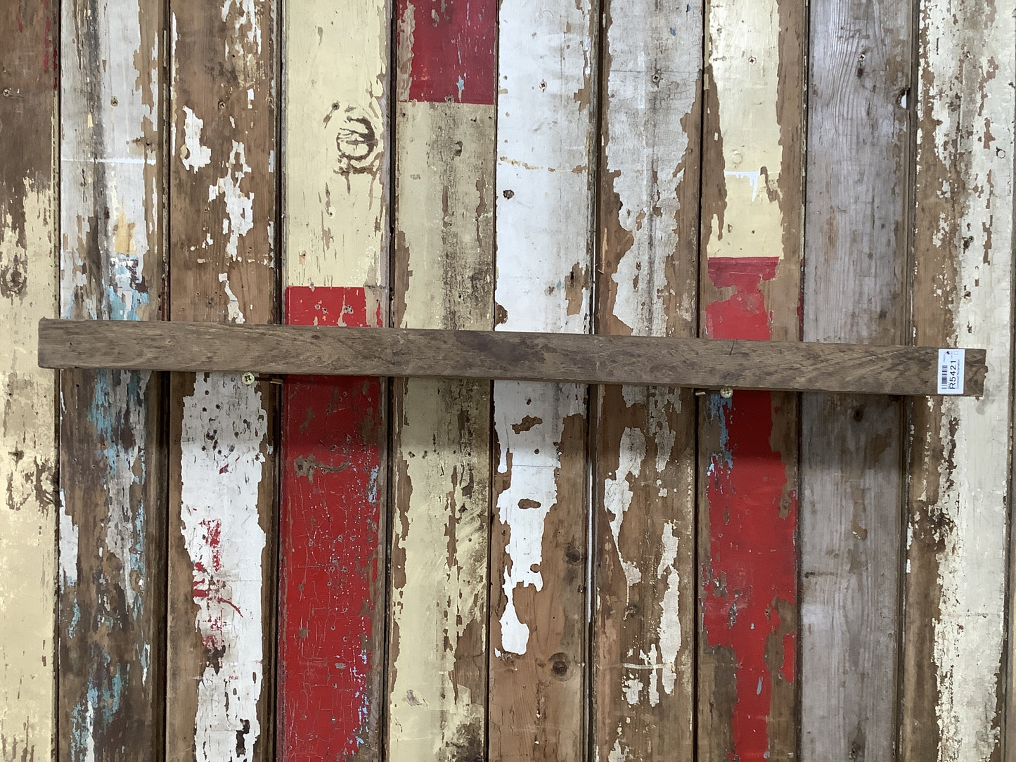 Reclaimed Rustic Solid English Oak Floating Shelf Plank