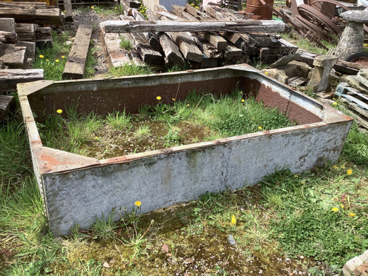 Vintage Galvanized Rivited Old Water Tank Perfect Garden Rasied Bed Surround