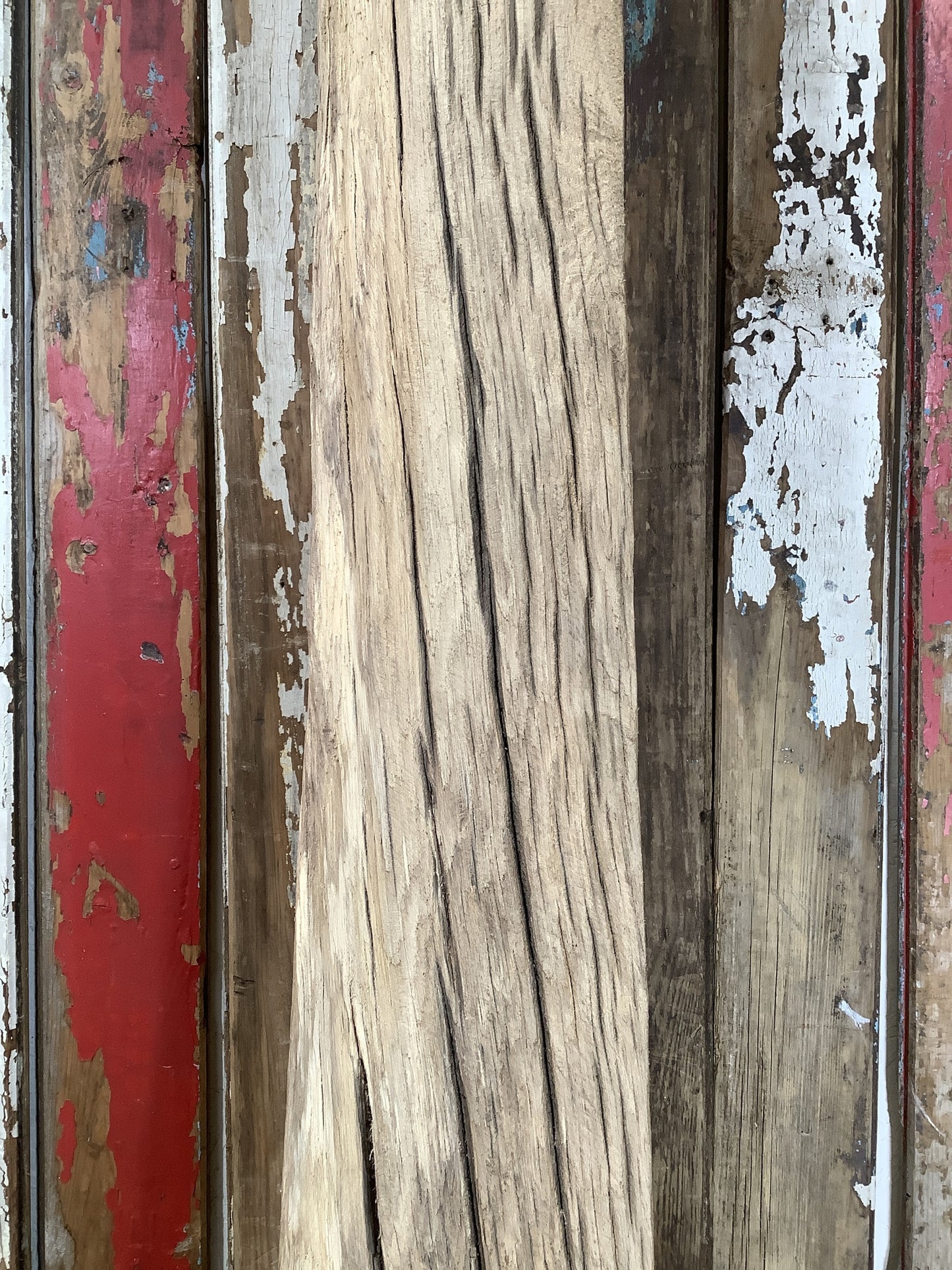 7'3" L Reclaimed Old Solid Oak Timber Post Joist Beam