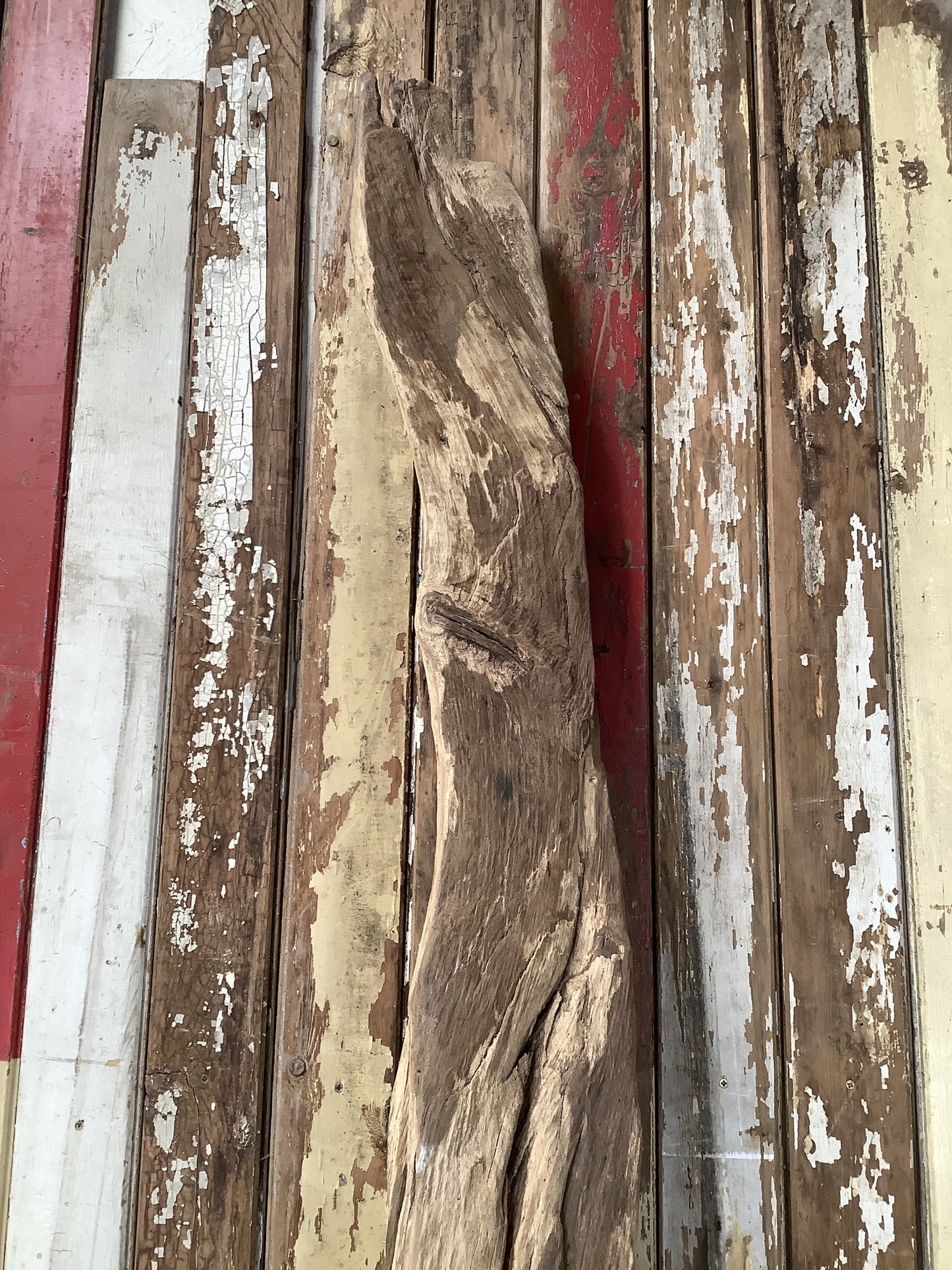 7'11" L Reclaimed Old Solid Oak Timber Post Joist Beam