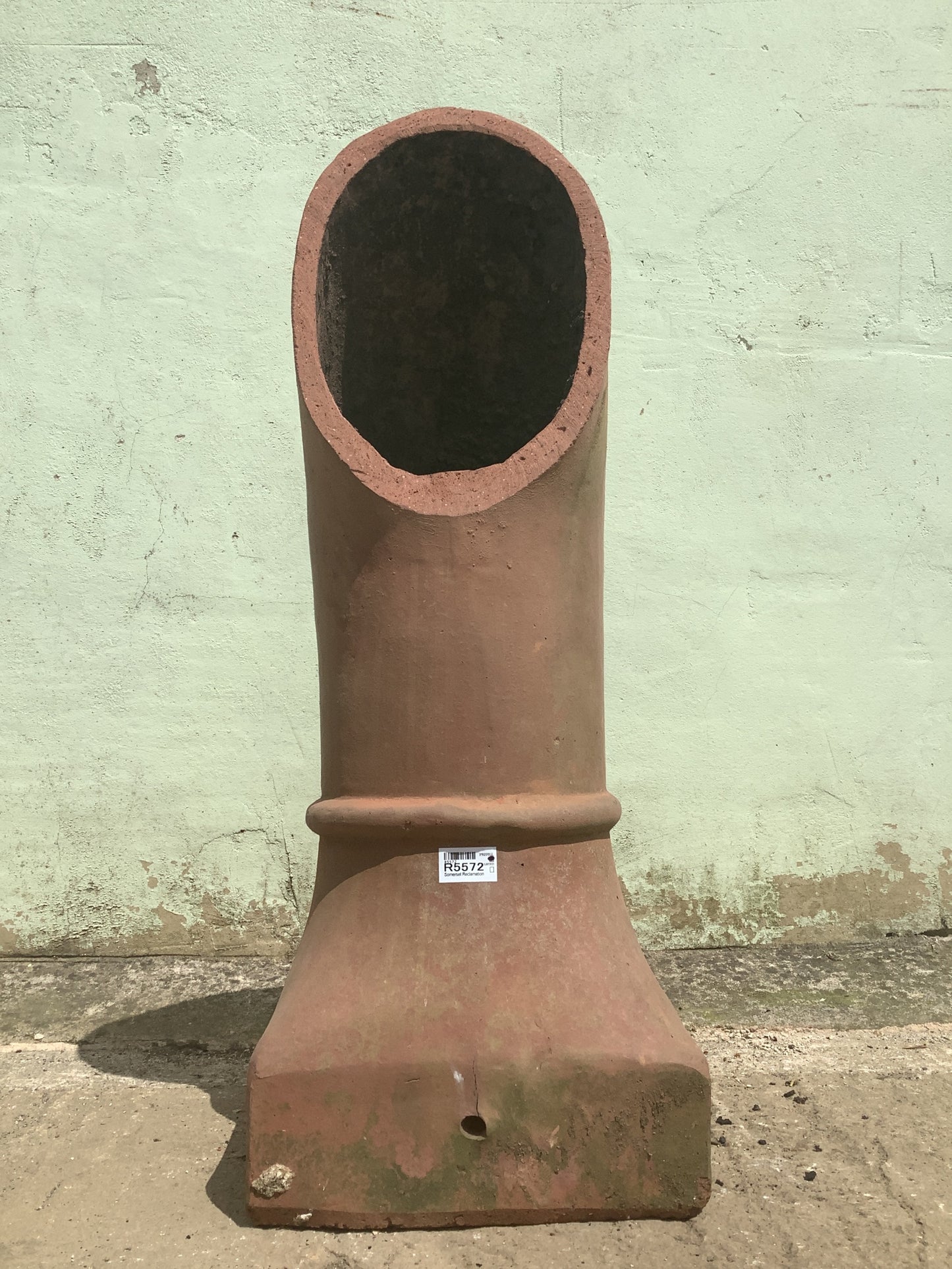 2'7"H Old Clay Terracotta Red Chimney Pot Garden Planter