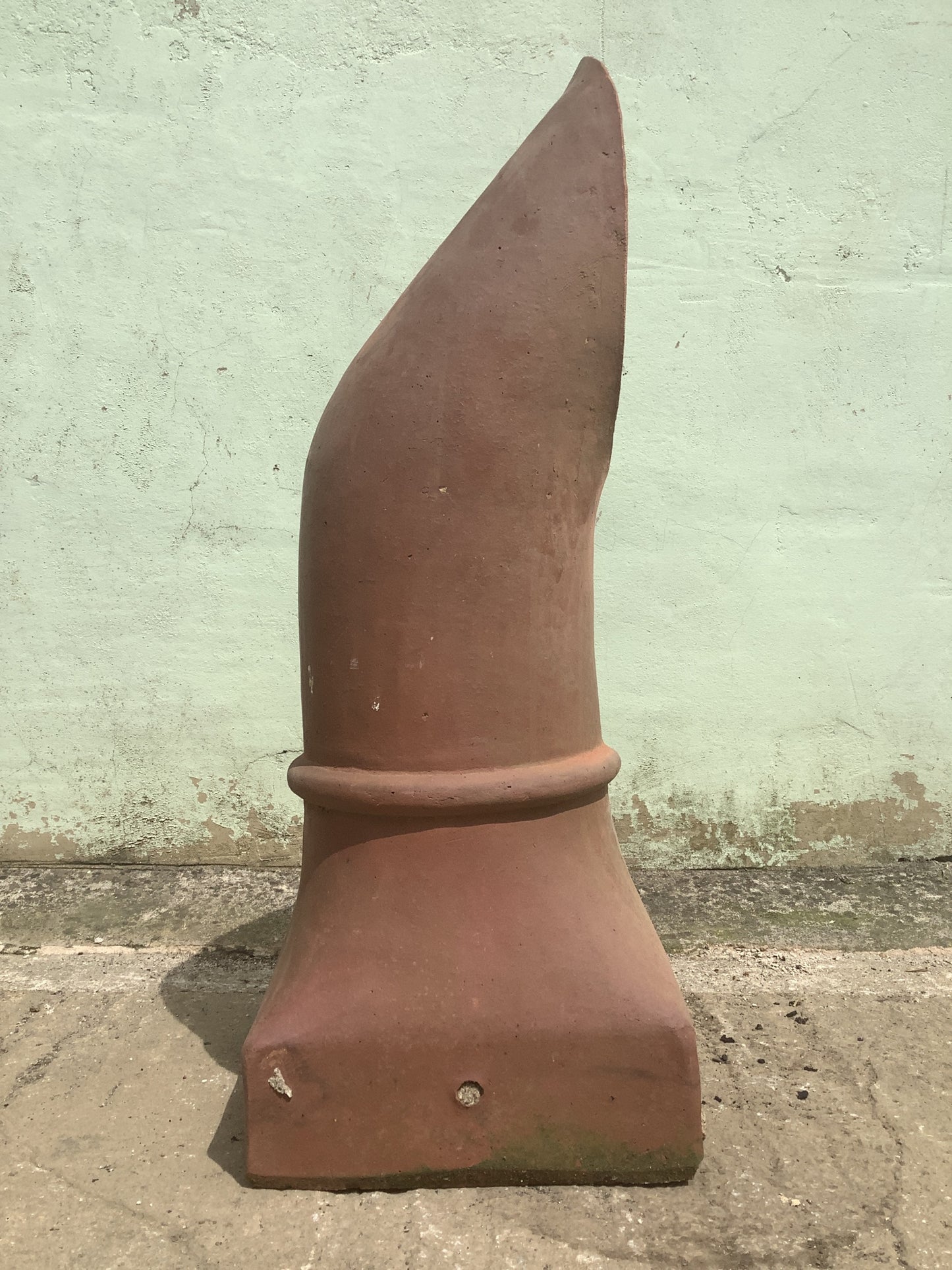 2'7"H Old Clay Terracotta Red Chimney Pot Garden Planter