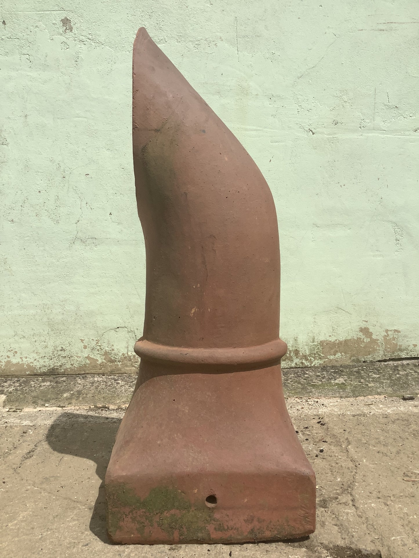 2'7"H Old Clay Terracotta Red Chimney Pot Garden Planter