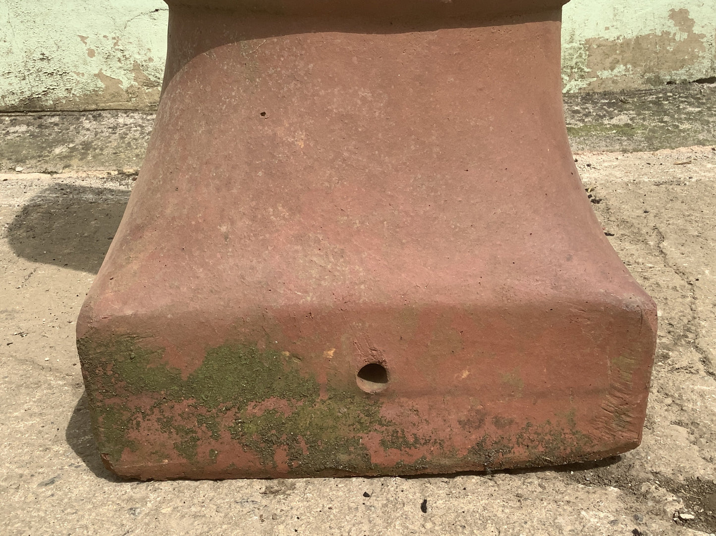 2'7"H Old Clay Terracotta Red Chimney Pot Garden Planter