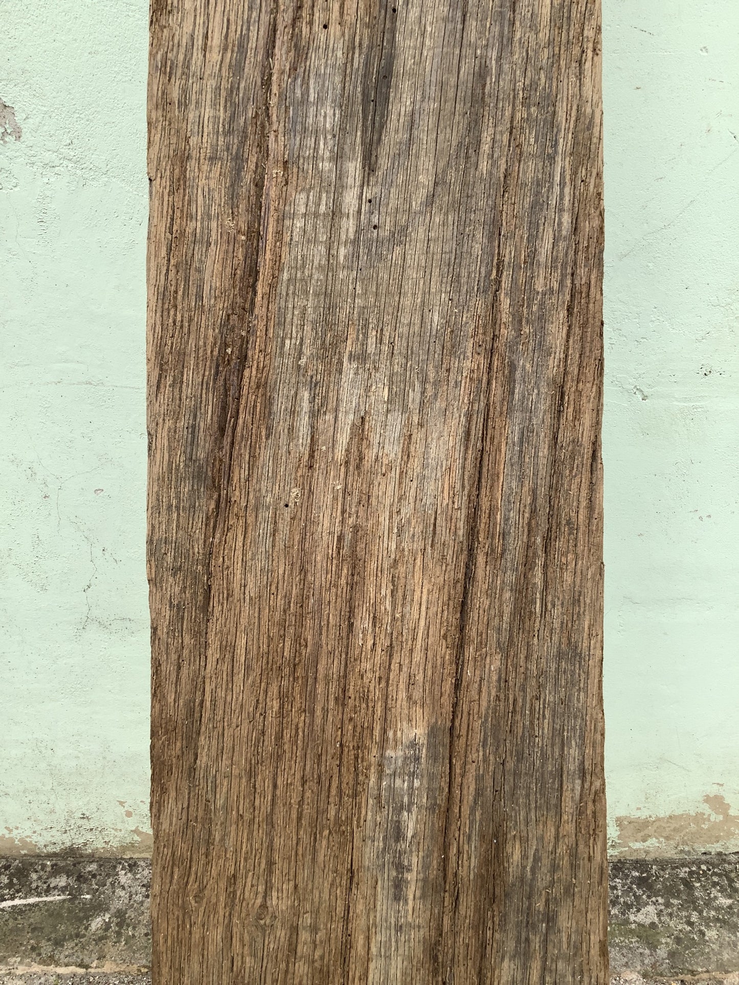 6'0" Long Old Solid English Oak Reclaimed Seasoned Fireplace Beam Post