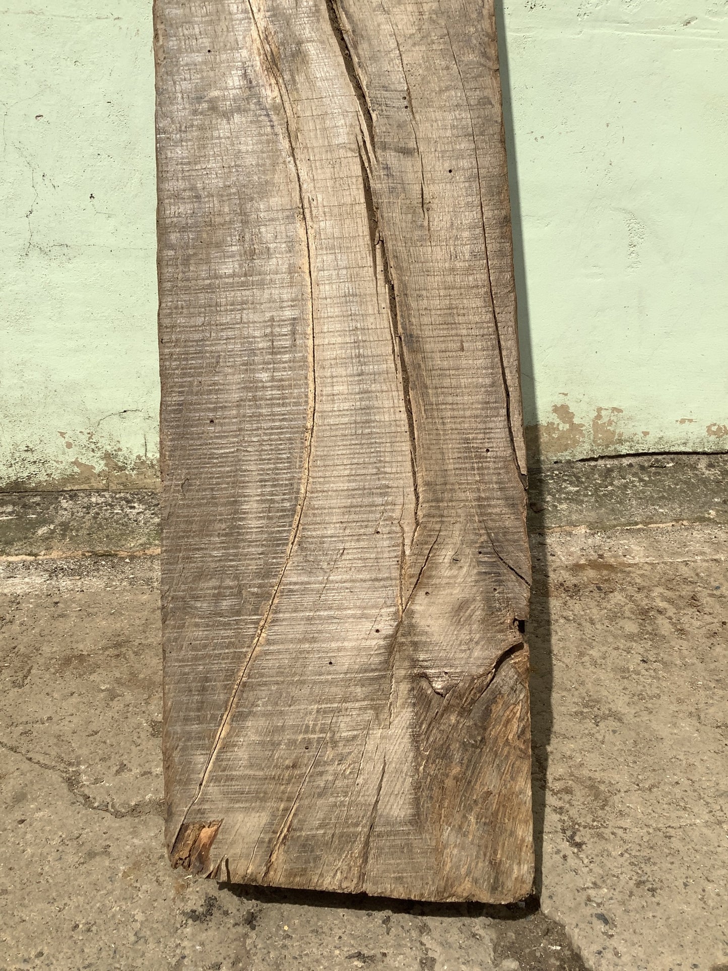 6'0" Long Old Solid English Oak Reclaimed Seasoned Fireplace Beam Post