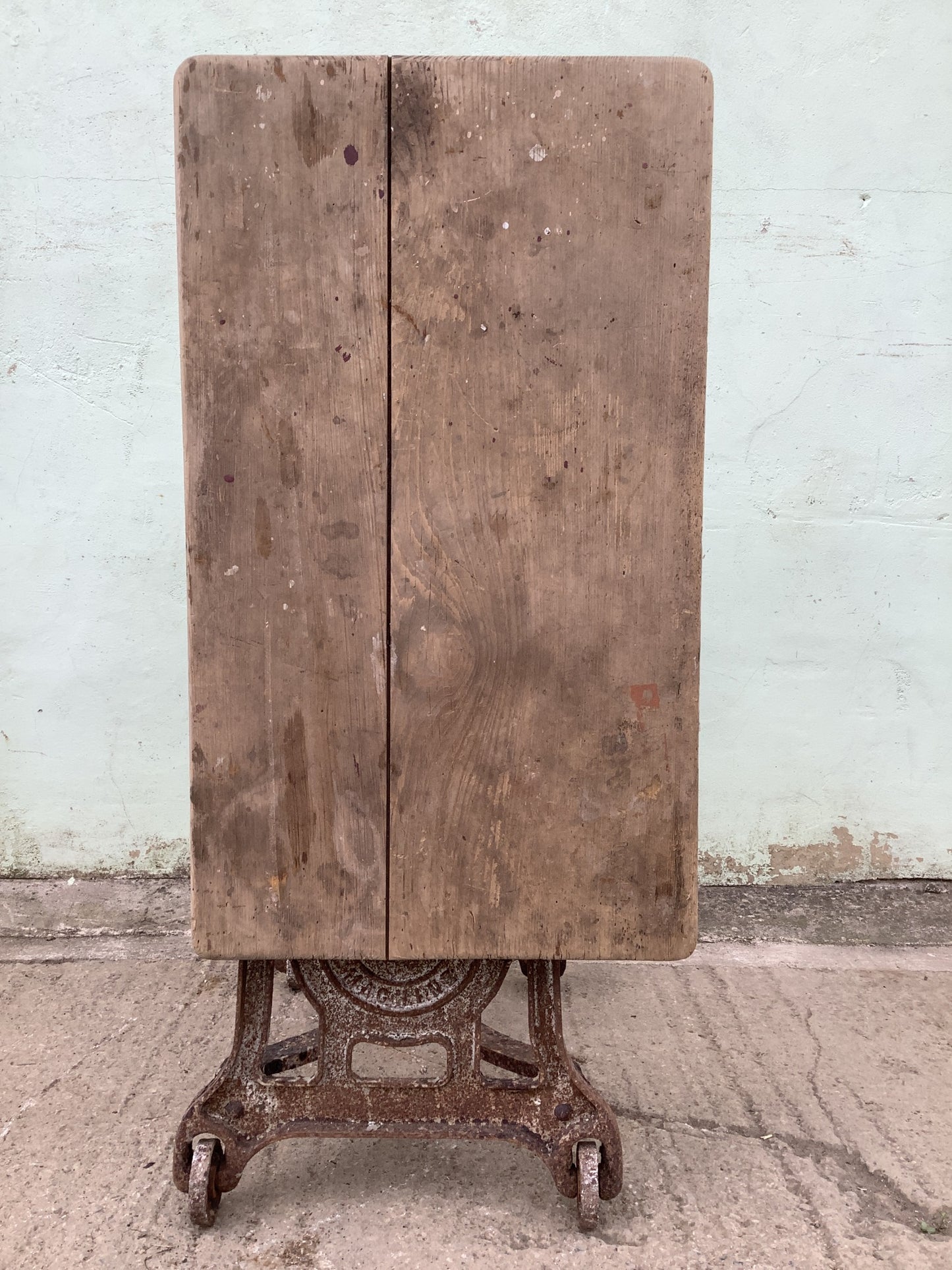 Nice Old Reclaimed 1930s Vintage Cast Iron Washing Mangle