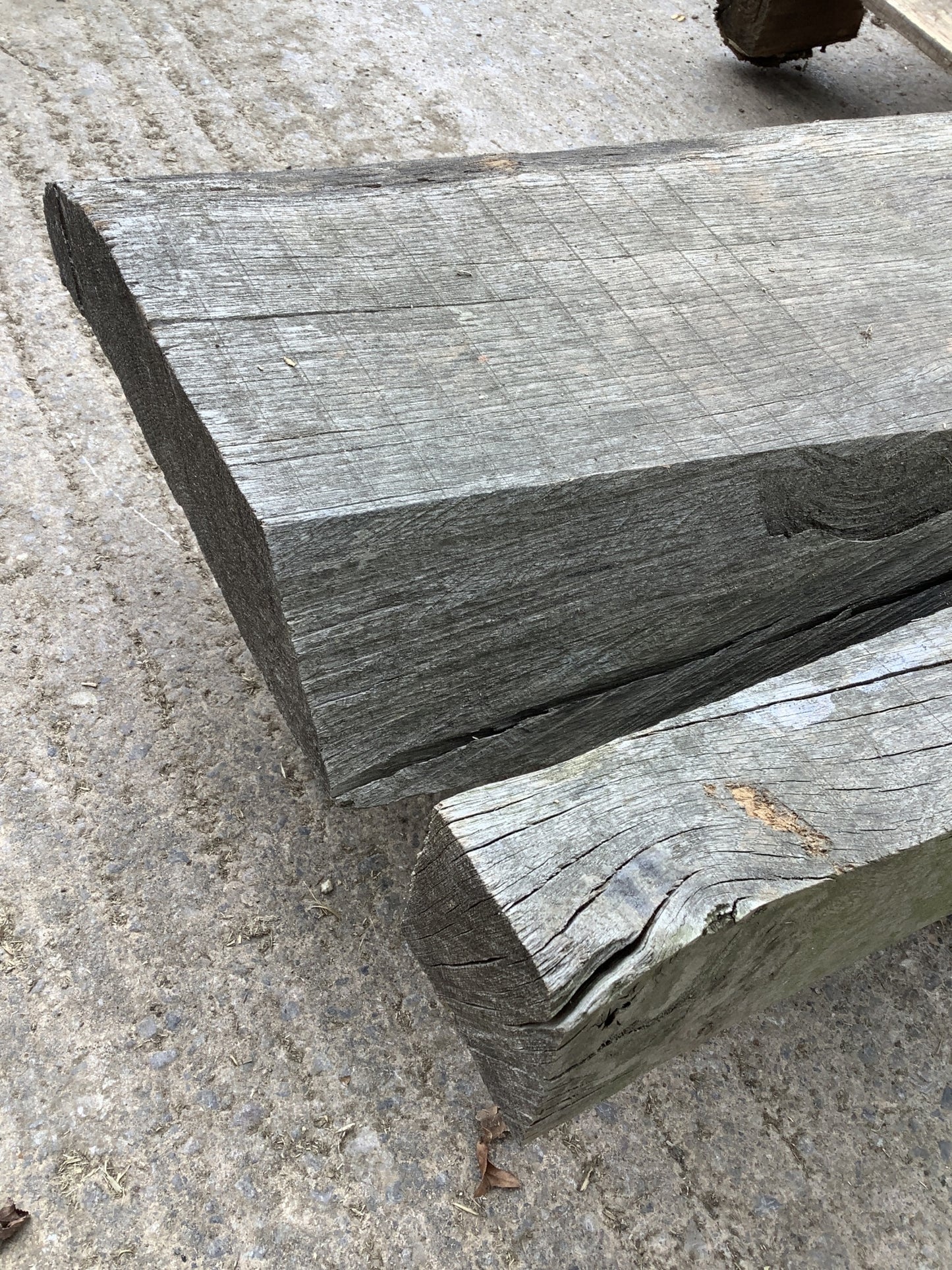 8'6" Long Nice Good Solid Old Reclaimed Oak Wooden Timber Beam