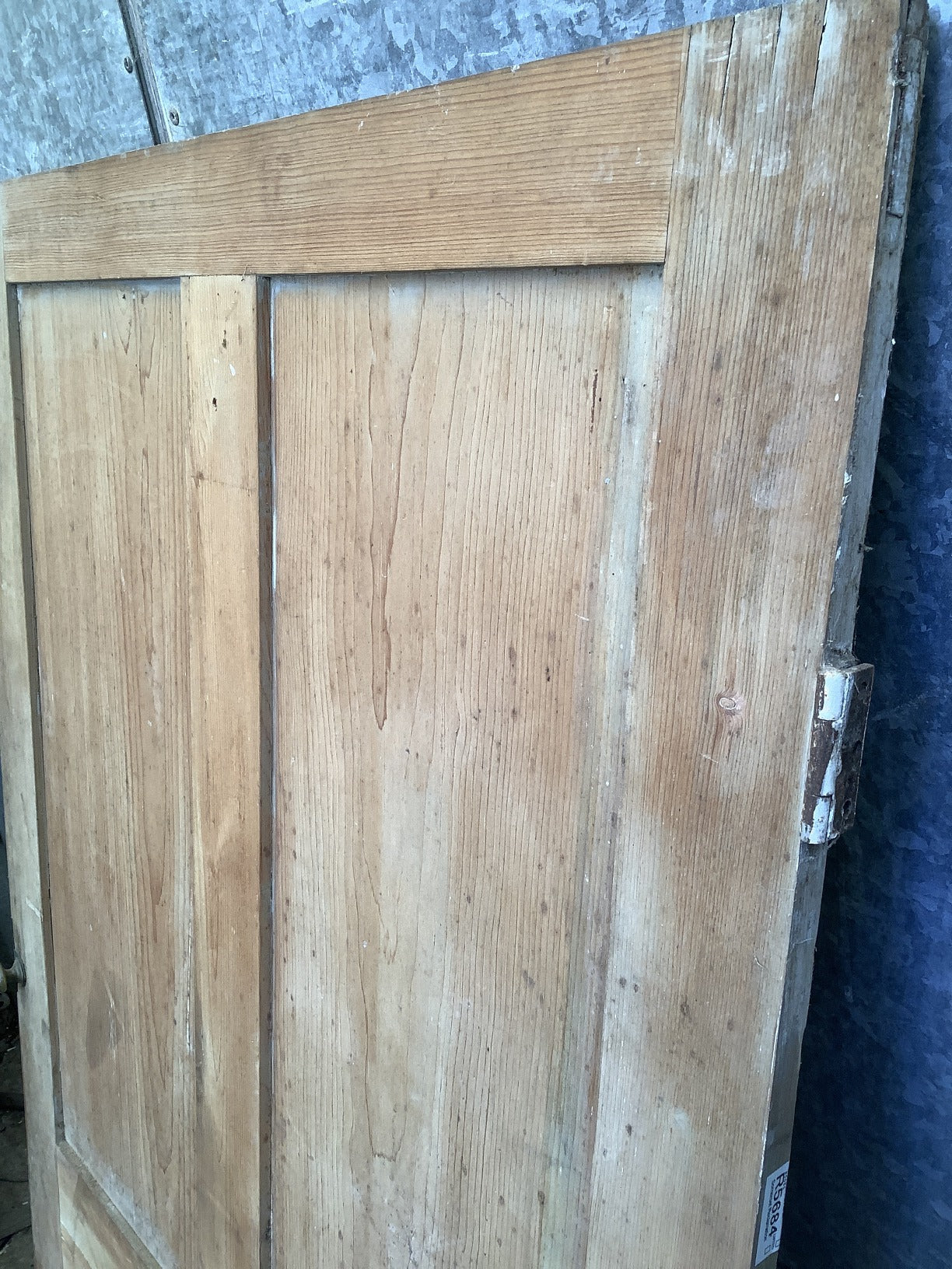 32 7/8"X71" Victorian Internal Stripped Pine Four Panel Door 2 over 2 Reclaimed