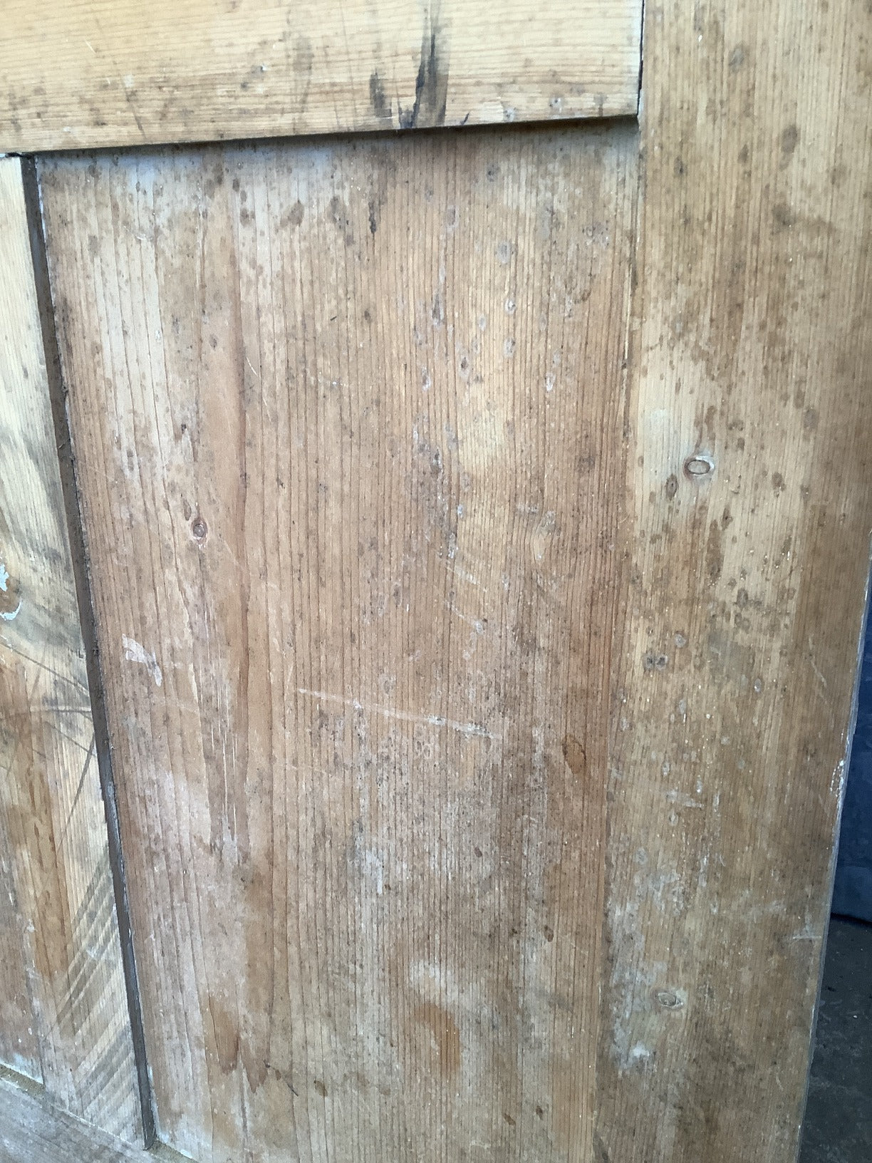 32 7/8"X71" Victorian Internal Stripped Pine Four Panel Door 2 over 2 Reclaimed