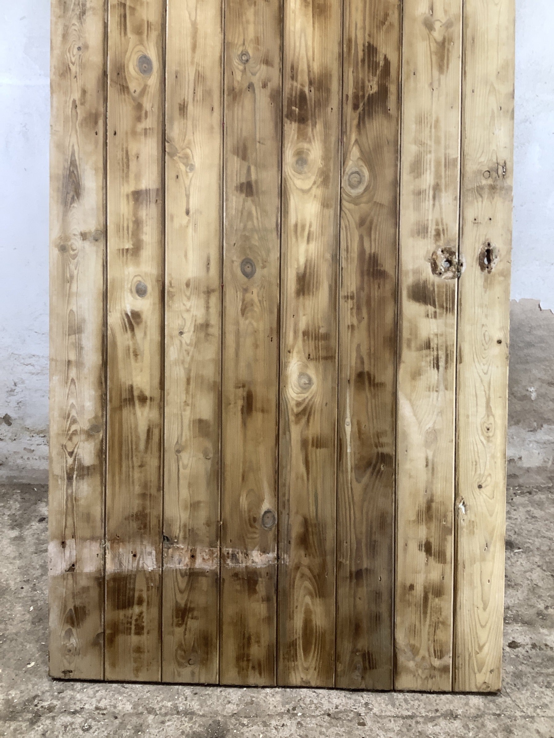 9th Pic Old Internal Stripped  Pine Reclaimed Door