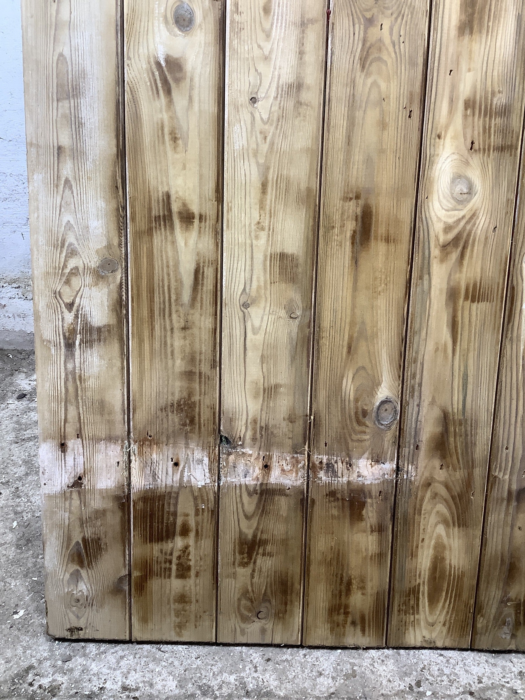 11th Pic Old Internal Stripped  Pine Reclaimed Door