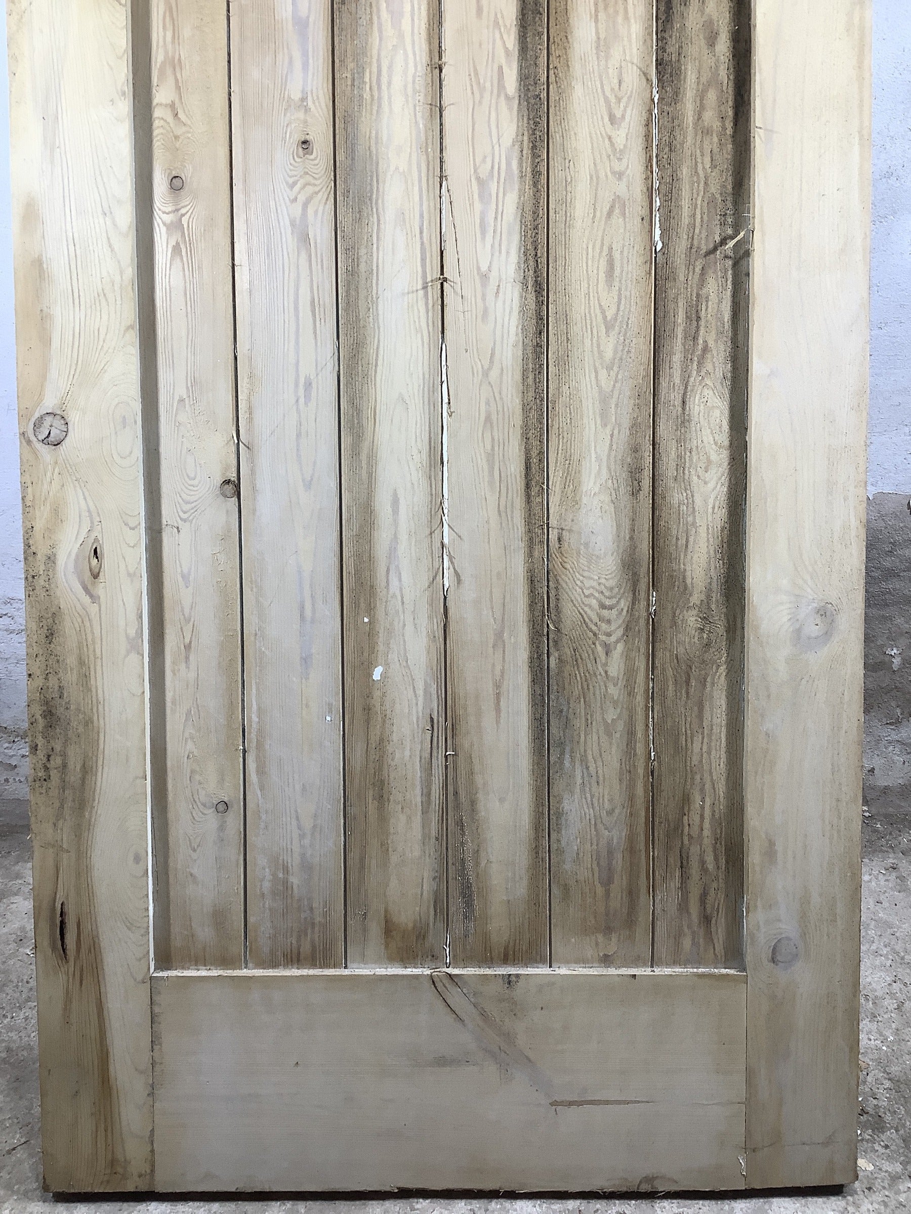 3rd Pic Old Stripped  Pine Reclaimed Door