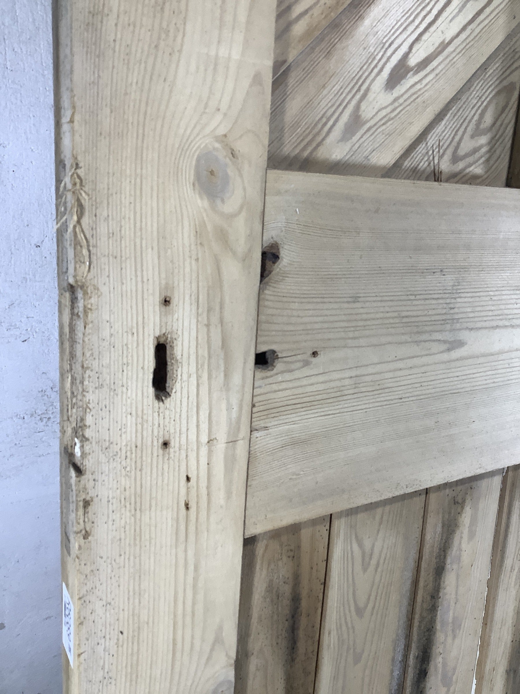 10th Pic Old Stripped  Pine Reclaimed Door