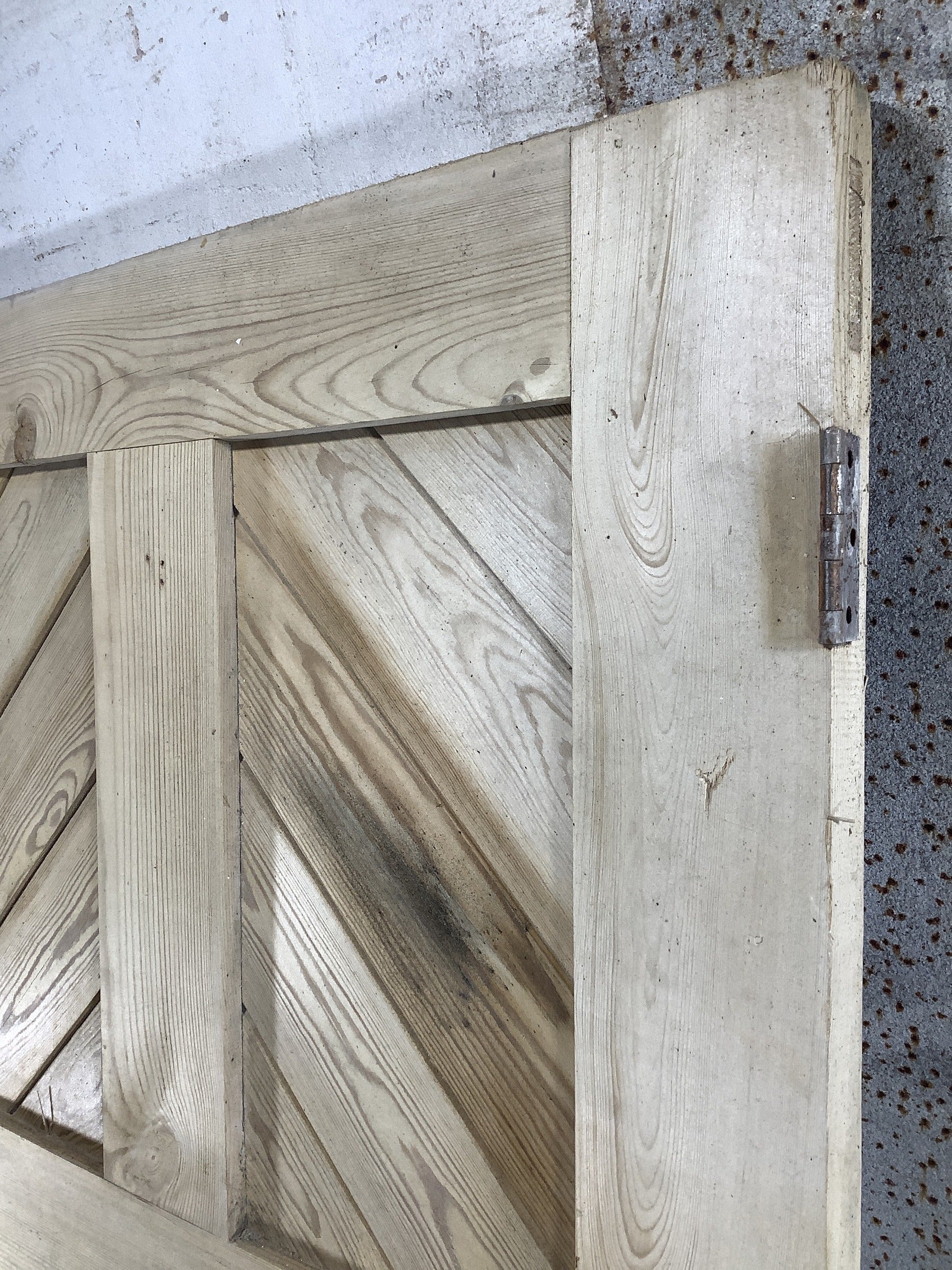 11th Pic Old Stripped  Pine Reclaimed Door