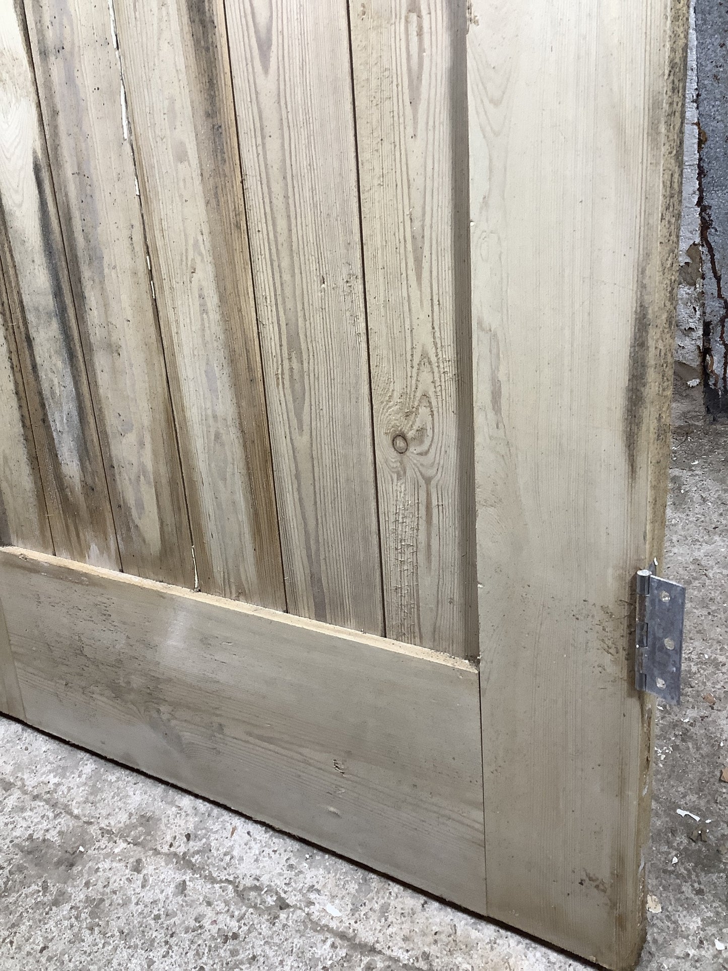 12th Pic Old Stripped  Pine Reclaimed Door
