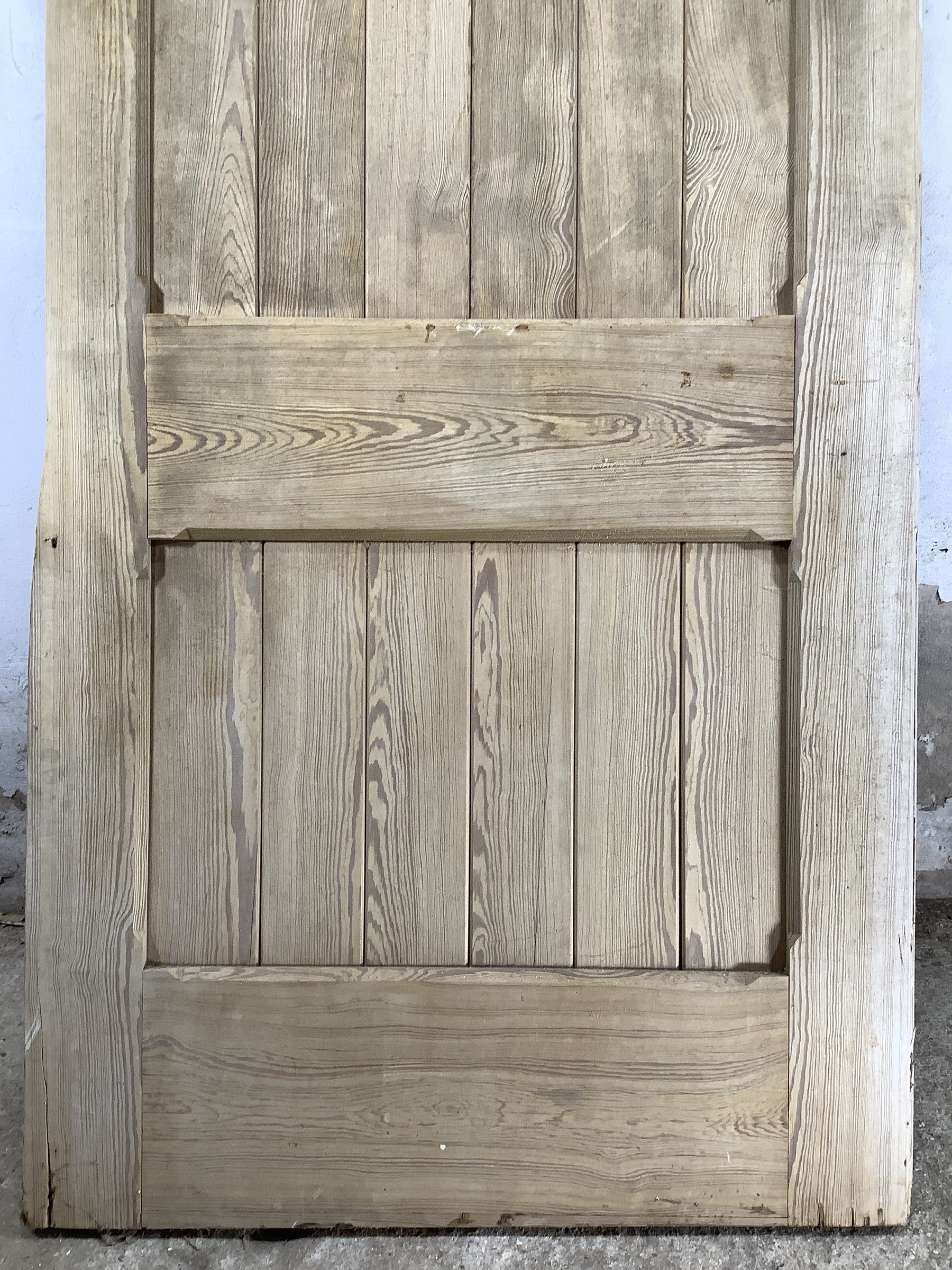 3rd Pic Old Stripped  Pitch Pine Reclaimed Door